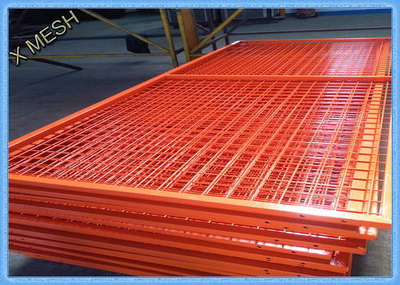 Paneles anaranjados de la cerca de la malla de alambre, tela de alambre soldada con autógena resistente a la corrosión de la tela