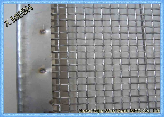 Tamiz vibratorio de piedra que envuelve la malla resistente de la pantalla del metal gancho de 45 grados