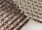 Acero decorativo Acero bronce Acero metálico de alambre arquitectónico de malla de cadena de bobina de suspensión cortina de techo de cortinas