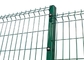 El Pvc verde cubierto soldó con autógena la cerca/de la malla de alambre cercado curvado 3D de la malla de alambre